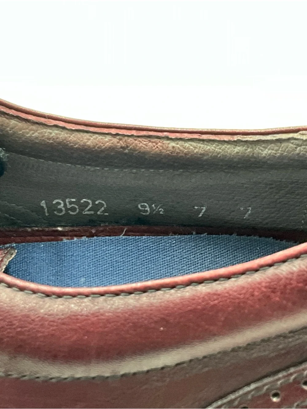 Vintage Rockport DreSports Oxfords Size 9.5M Burgundy Leather Brogue Oxfords